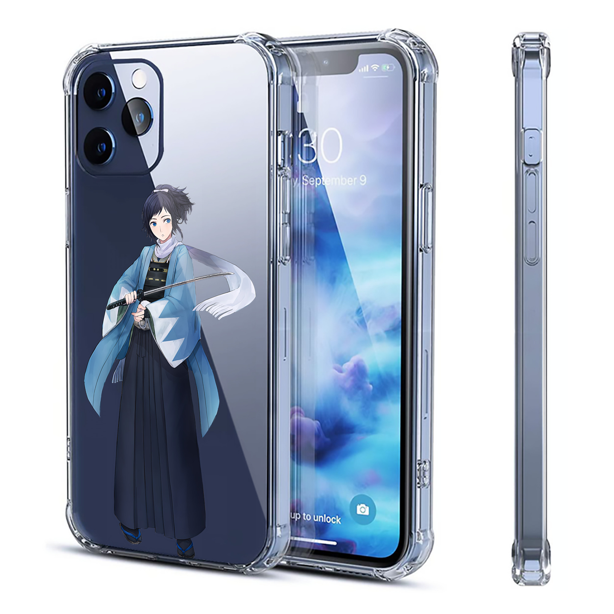 （画像用） 刀剣乱舞 Touken Ranbu 【iPhone 12シリーズ対応】透明スマホケース（クリアソフトケース）